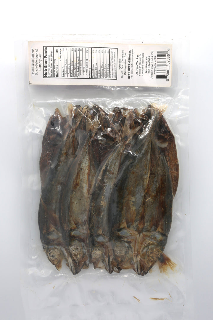 Salamat Dried Salted Shortfin Scad (Galunggong) Butterfly-Cut - 8oz