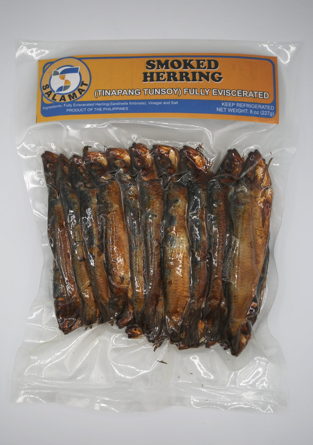 Salamat Smoked Herring (Tinapang Tunsoy) Fully Eviscerated - 8oz