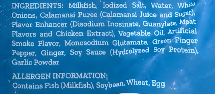 Sarangani Bay Premium Sisig Bangus Frozen Cooked Marinated Milkfish Flakes - 16oz