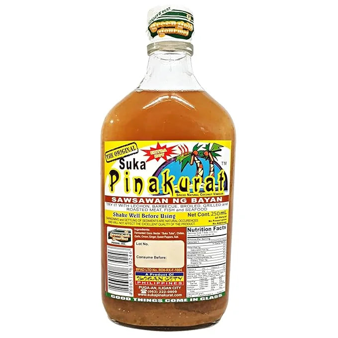 The Original - Suka Pinakurat (Spiced Natural Coconut Vinegar) - 250ml