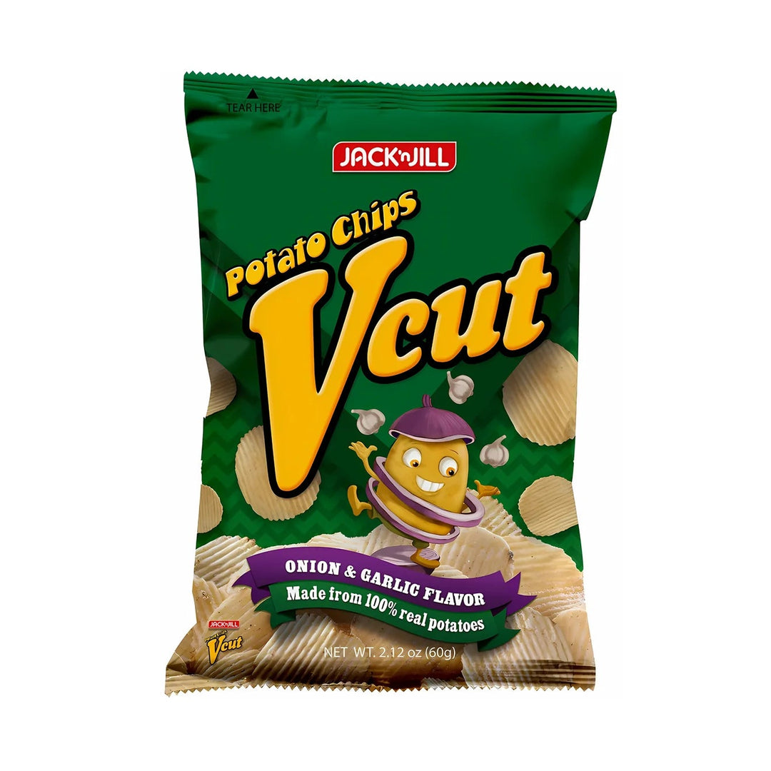 Jack 'n Jill V Cut Potato Chips Onion & Garlic Flavor - 2.12oz
