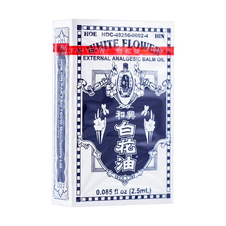 White Flower (EXTERNAL) Analgesic Balm Oil - 2.5mL (Size #4)