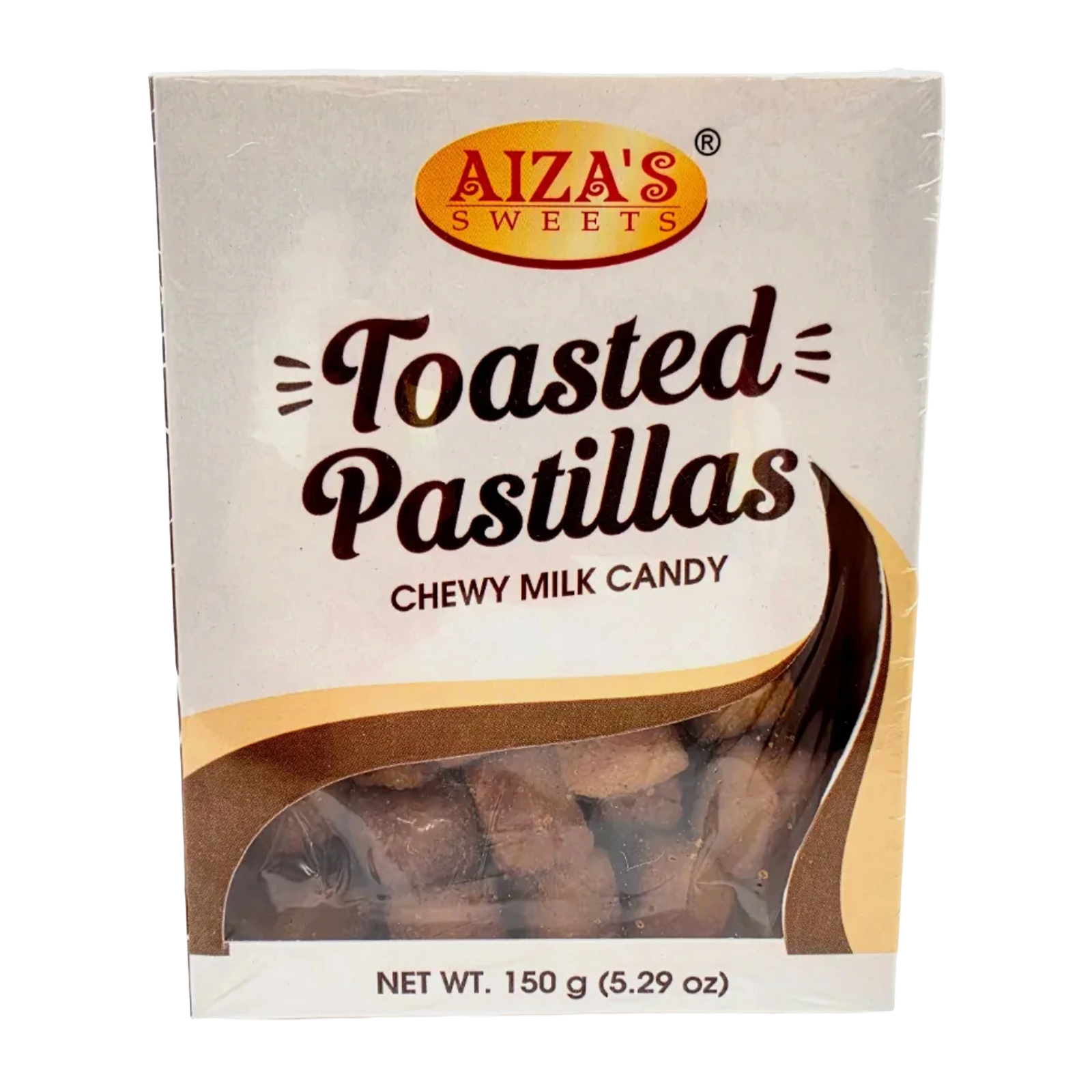 Aiza's Toasted Pastillas Chewy Milk Candy - 150g on a transparent background