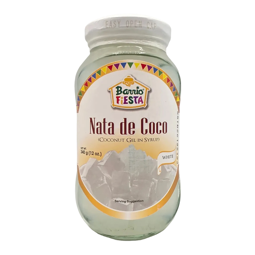 Barrio Fiesta Nata de Coco (Coconut Gel in Syrup) White - 12oz