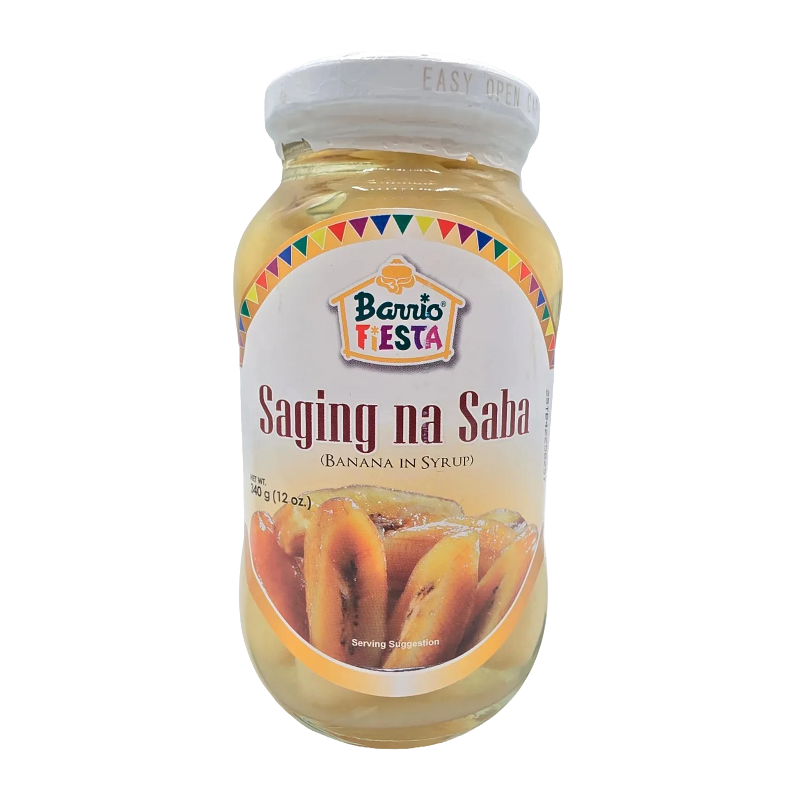 Barrio Fiesta Saging na Saba (Banana in Syrup) - 12oz on a transparent background