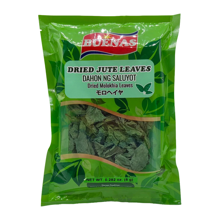 Buenas Dried Jute Leaves Dahon ng Saluyot - 8g on a transparent background