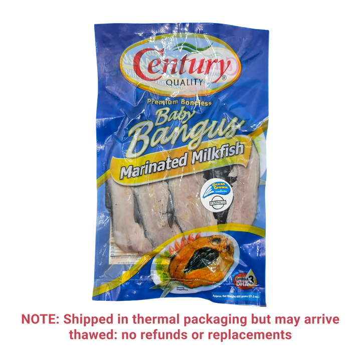 Century Quality Premium Boneless Baby Bangus Marinated Milkfish (3pc) - 600g