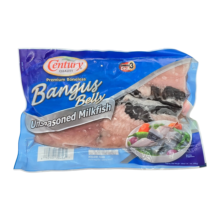 Century Quality Premium Boneless Bangus Belly Unseasoned Milkfish - 14.1 oz on a transparent background