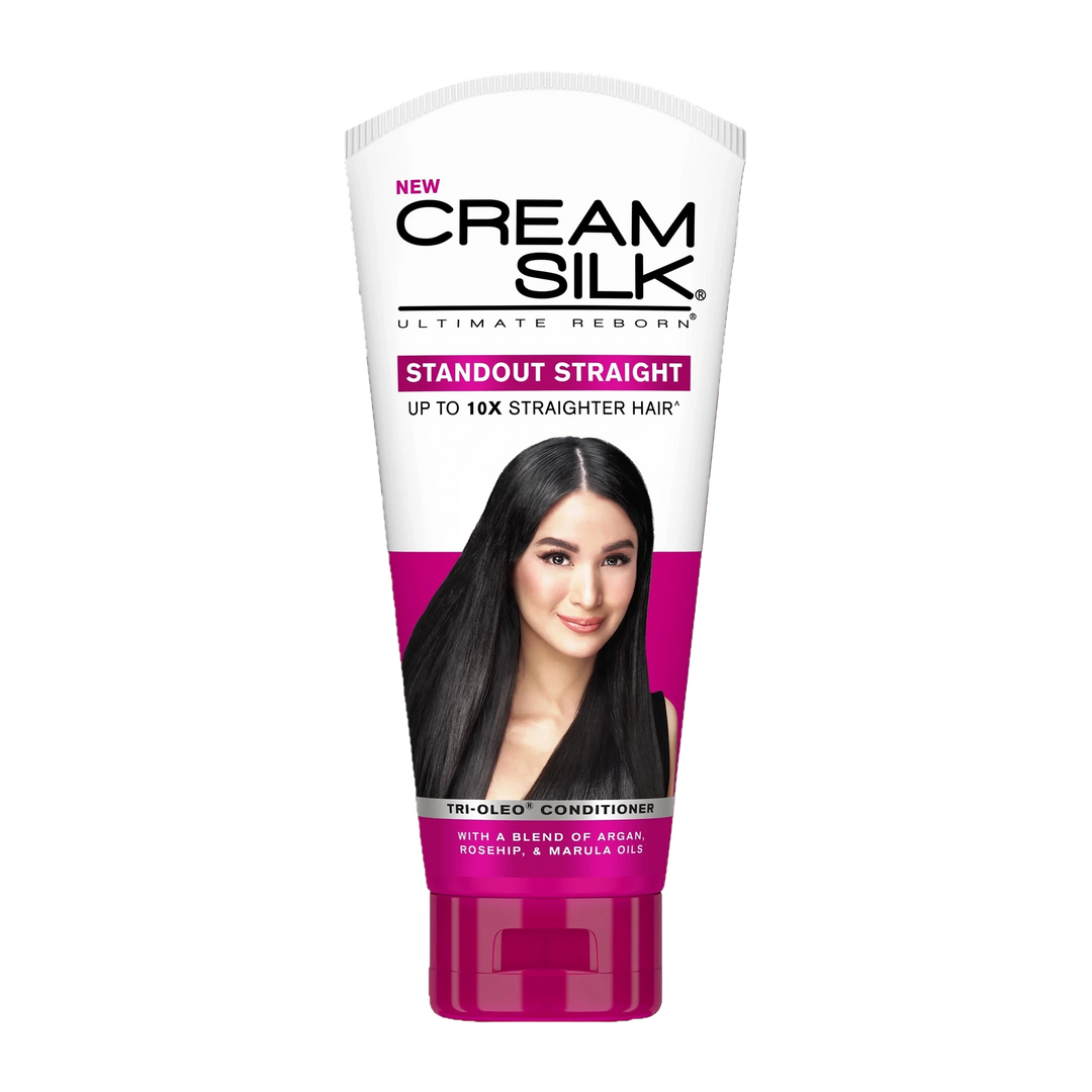 Cream Silk - Standout Straight Conditioner (Pink) on a transparent background