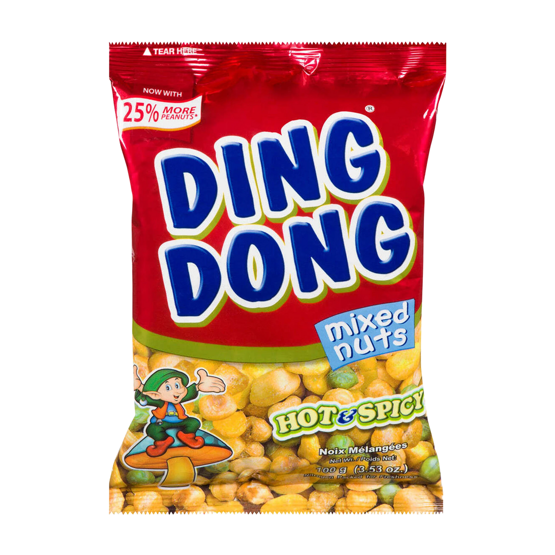 Ding Dong Mixed Nuts Hot & Spicy (Red) - 100g