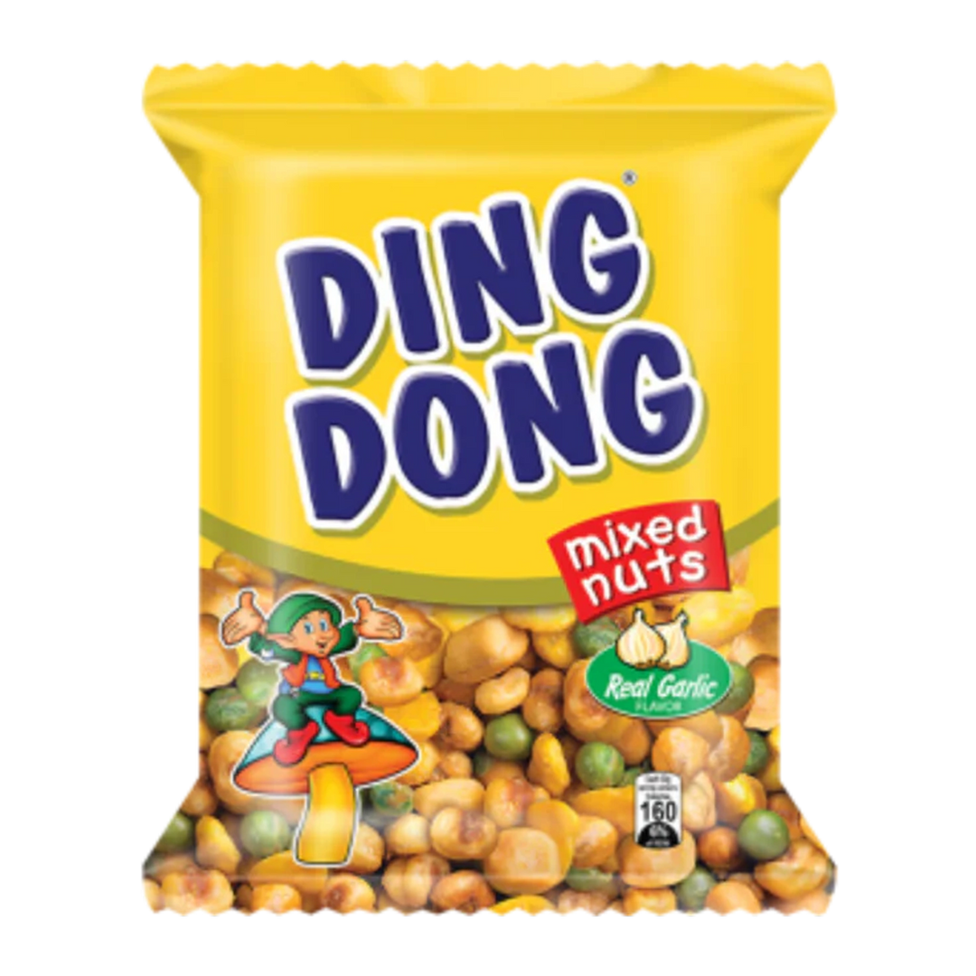 Ding Dong Mixed Nuts Real Garlic (Yellow) - 100g