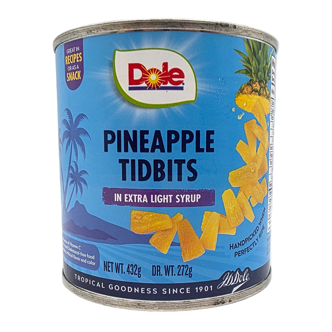 Dole Pineapple Tidbits in Extra Light Syrup - 432g