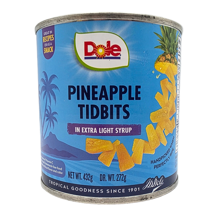 Dole Pineapple Tidbits in Extra Light Syrup - 432g