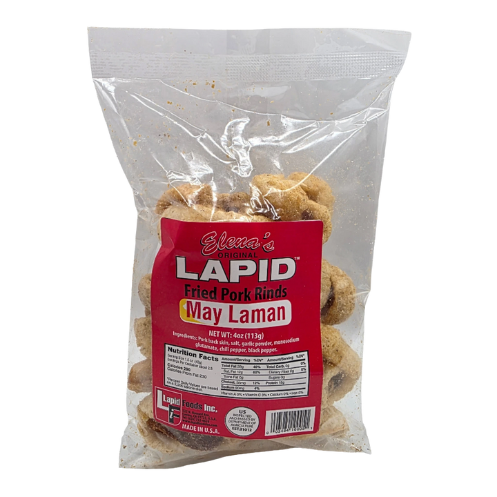 Elena's Original Lapid Fried Pork Rinds May Laman - 4oz