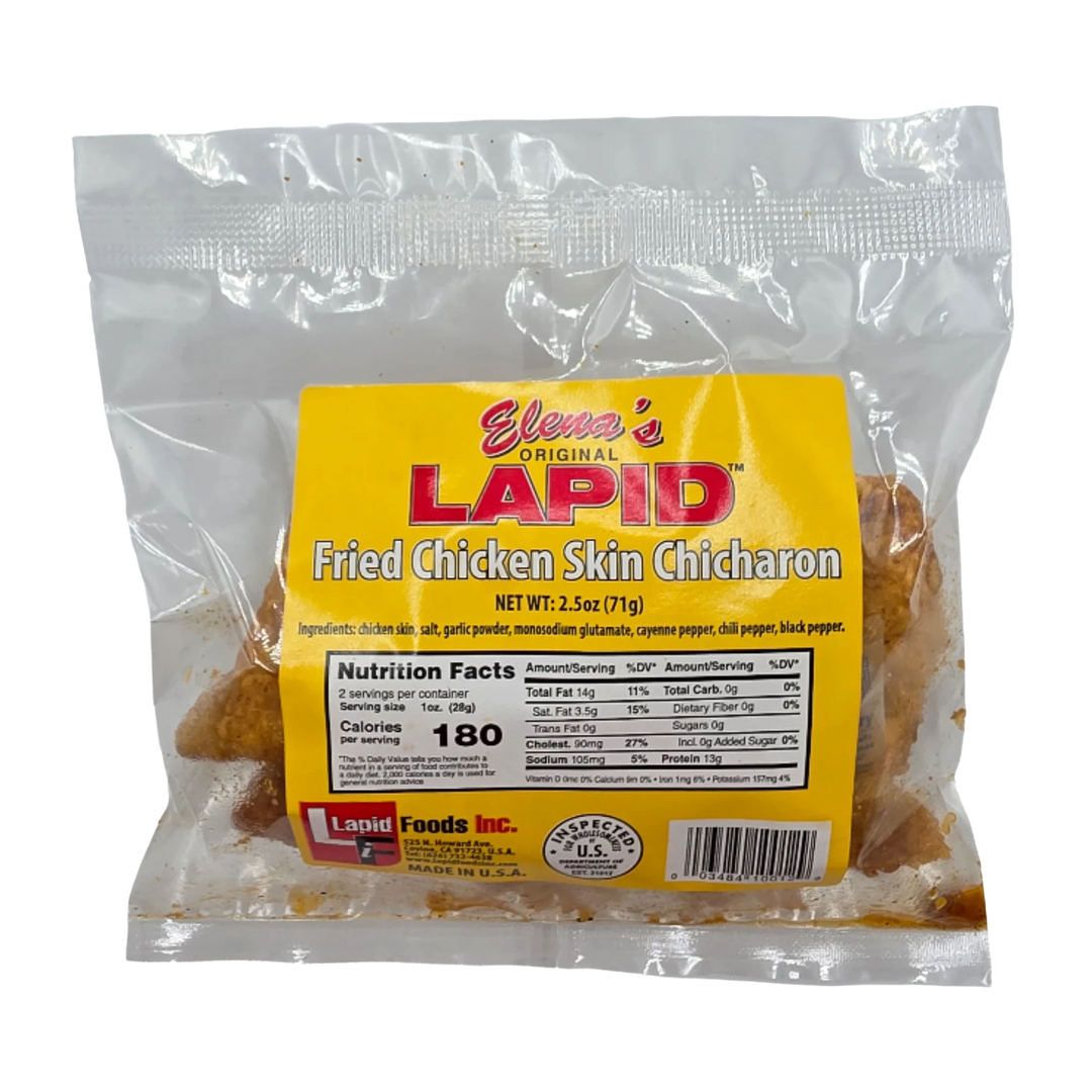 Elena's Original Lapid Fried Chicken Skin - 2.5oz