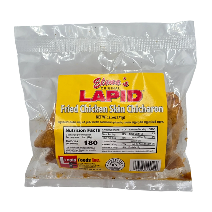 Elena's Original Lapid Fried Chicken Skin - 2.5oz