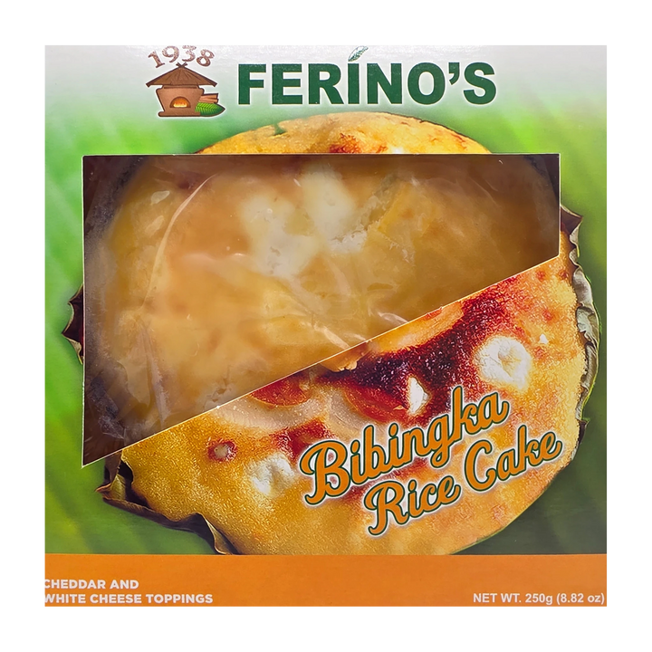 Ferino's Bibingka Rice Cake Cheddar & White Cheese Toppings - 250g