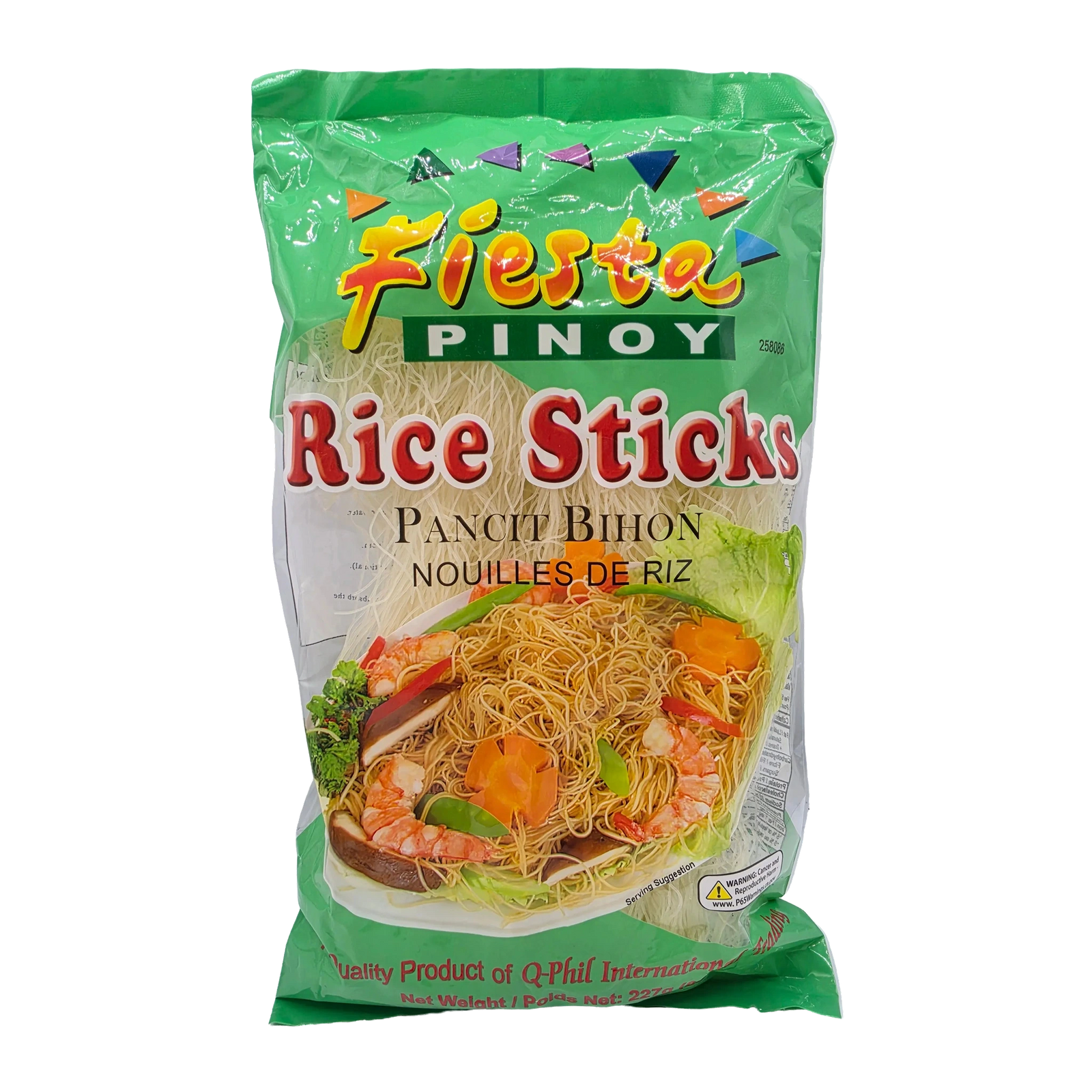 Fiesta Pinoy Rice Sticks Pancit Bihon - 8oz on a transparent background