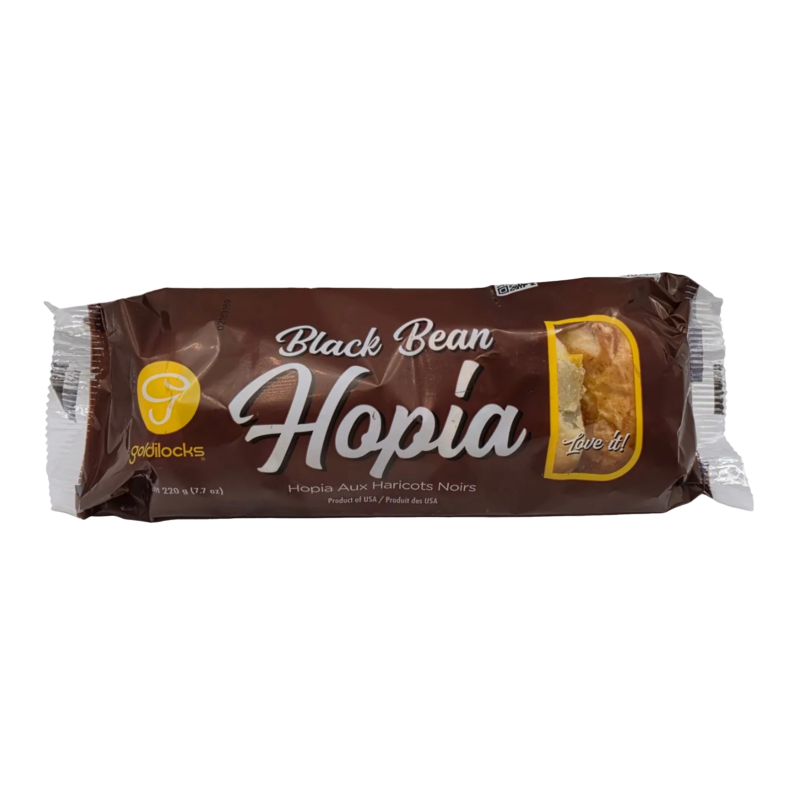 Goldilocks Black Bean Flavored Hopia - 220g on transparent background