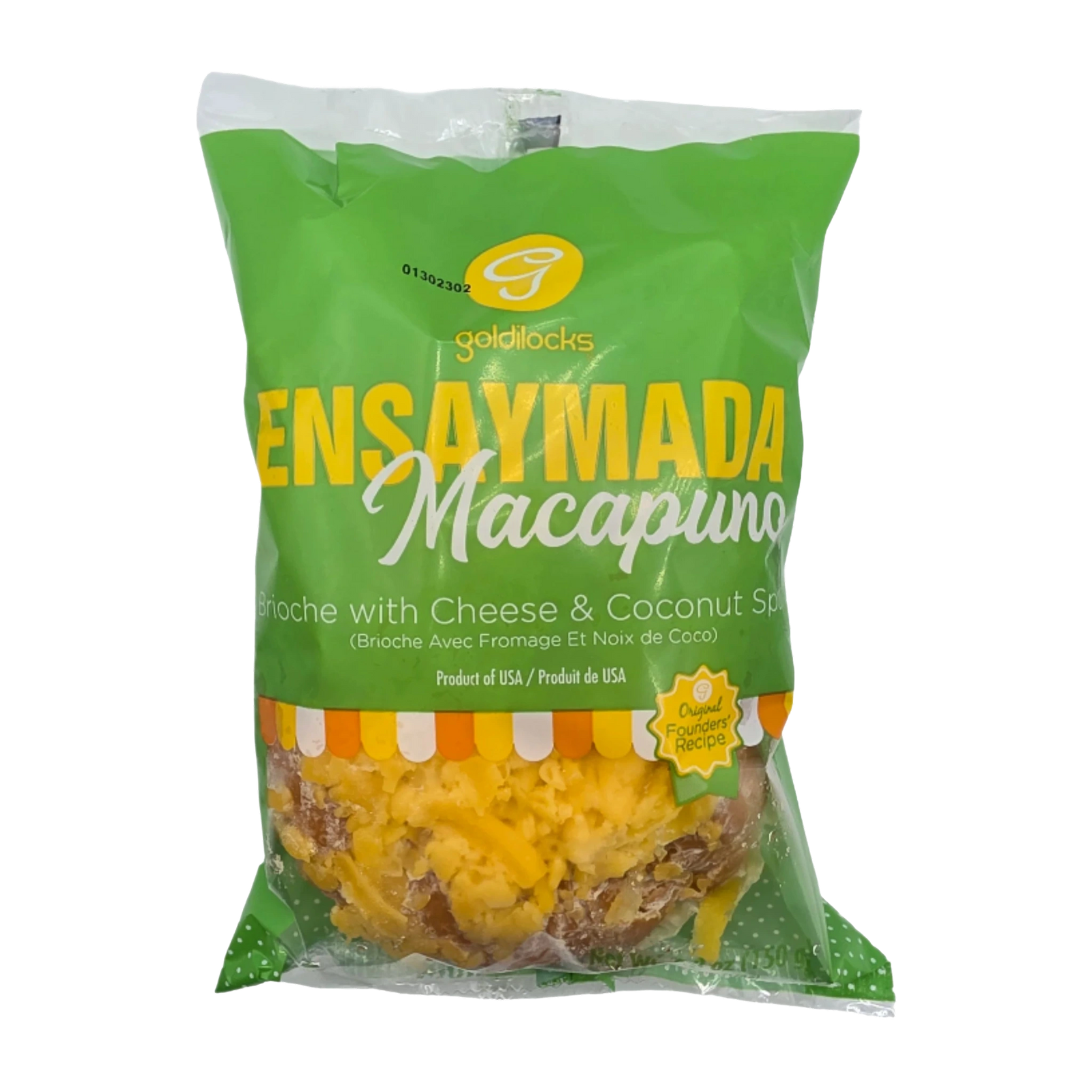 Goldilocks Ensaymada with Macapuno - 5.3oz on a transparent background