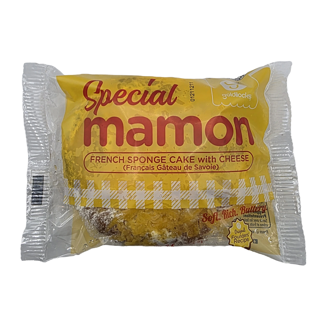 Goldilocks Special Mamon w/ Cheese (French Sponge Cake with Cheese) - 2.6oz on a transparent background