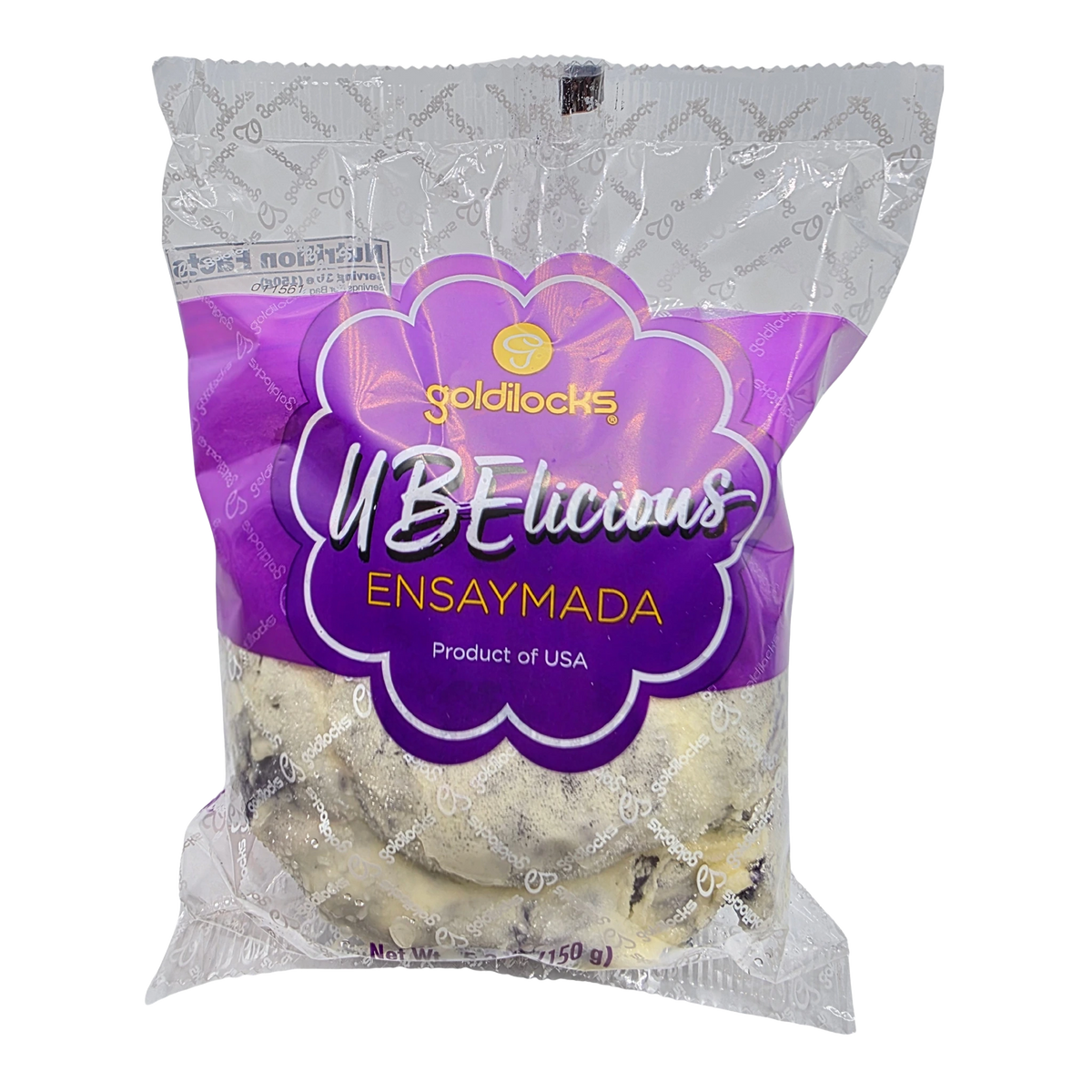Goldilocks Ubelicious Ensaymada - 5.3oz on a transparent background