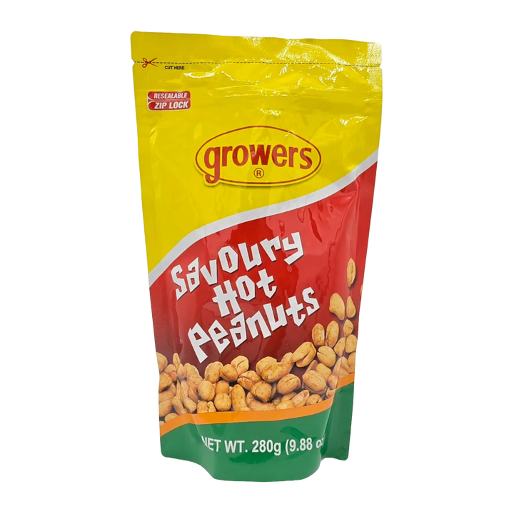 Growers Savory Hot Peanuts Party Pack - 280g