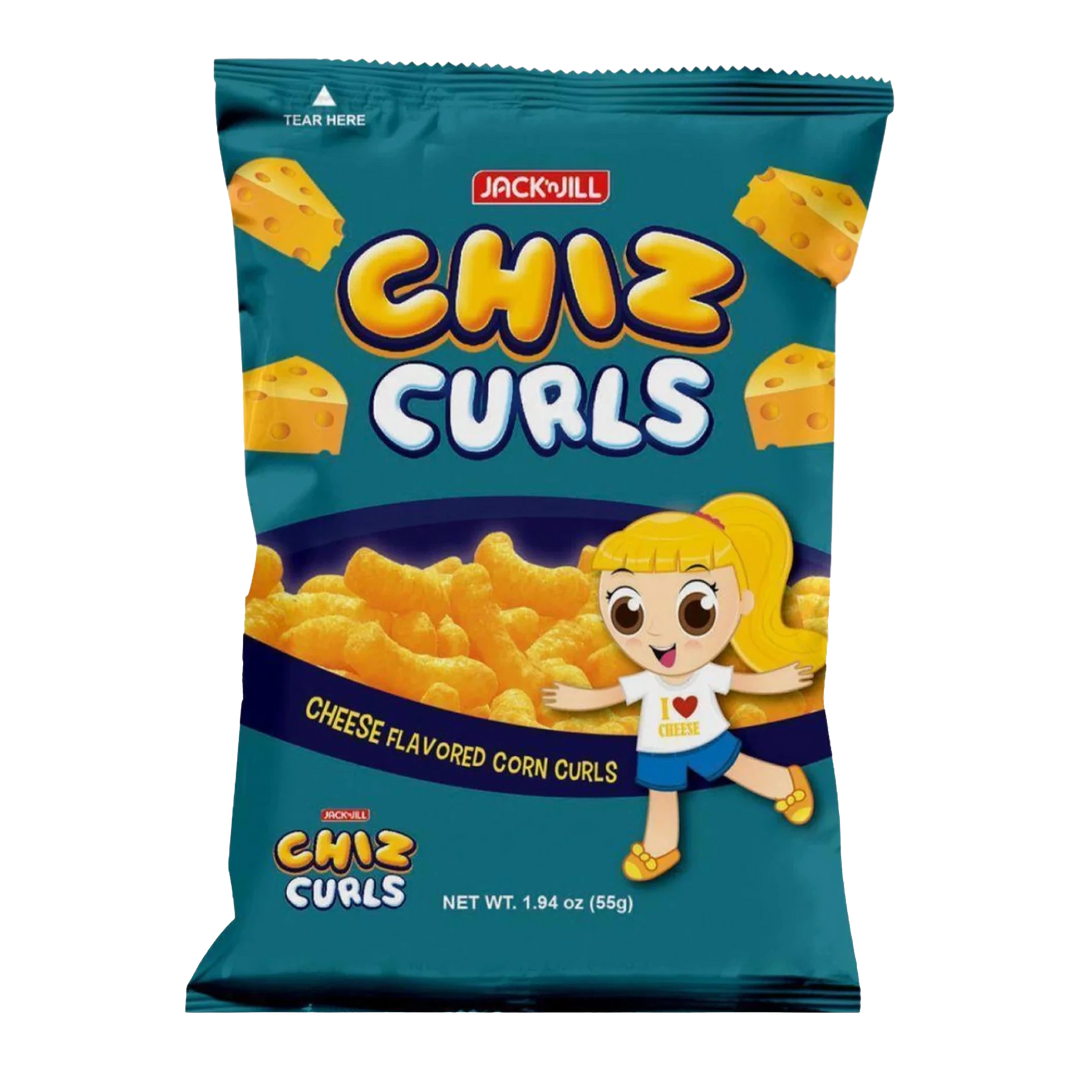 Jack 'n Jill - Chiz Curls Cheese Flavored Corn Curls - 1.94oz