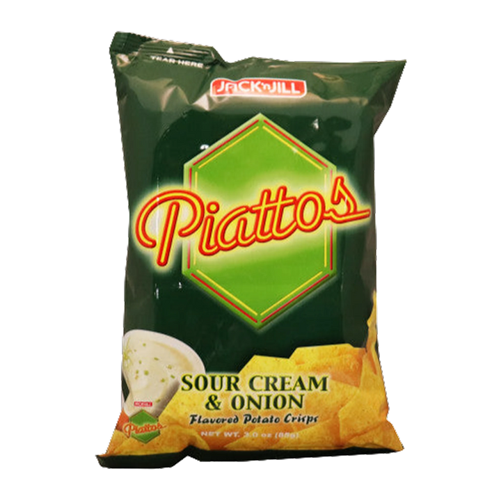Jack 'n Jill - Piattos Sour Cream & Onion Flavored Potato Crisps - 3oz