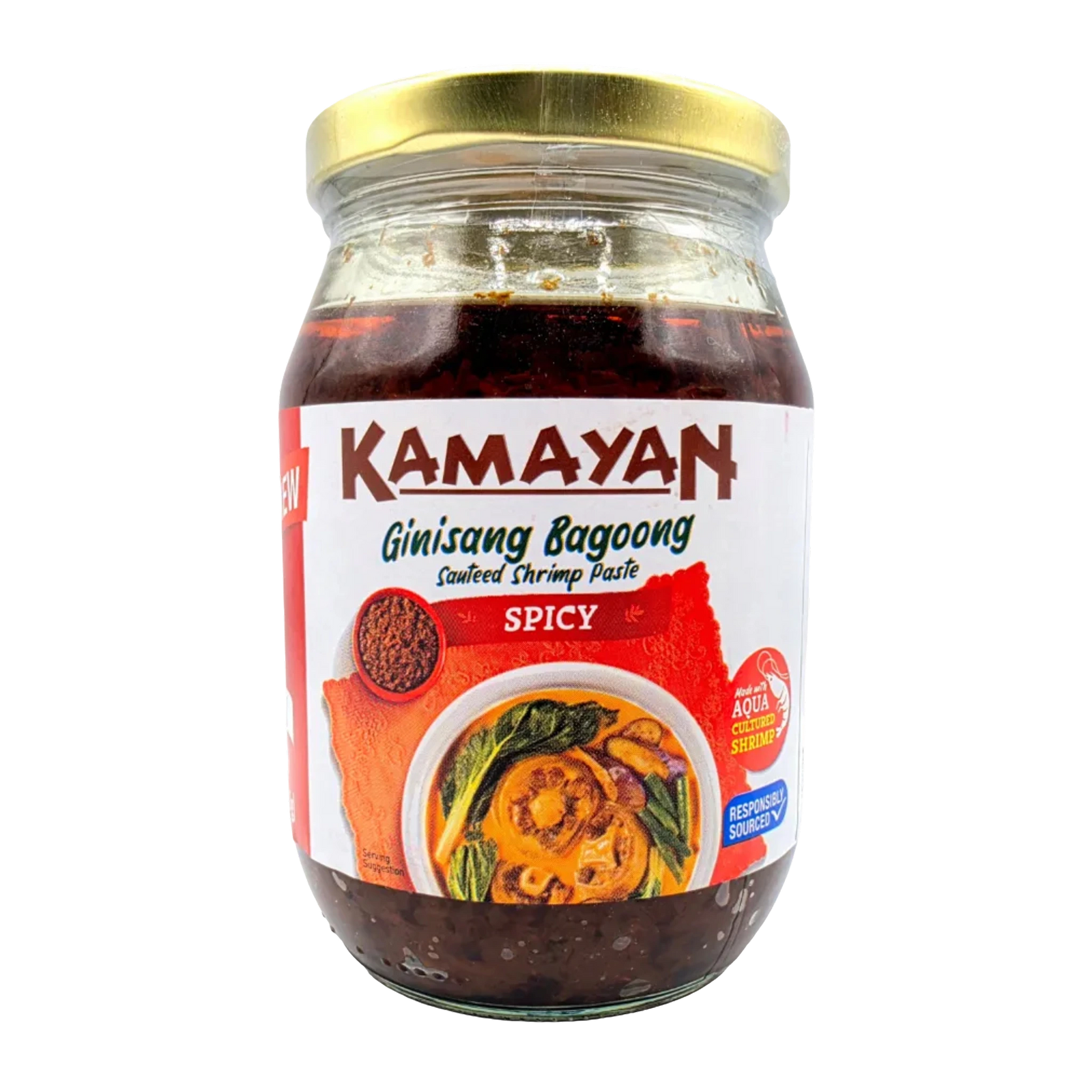 Kamayan Ginisang Bagoong Sautéed Shrimp Paste Spicy - 500g on a transparent background