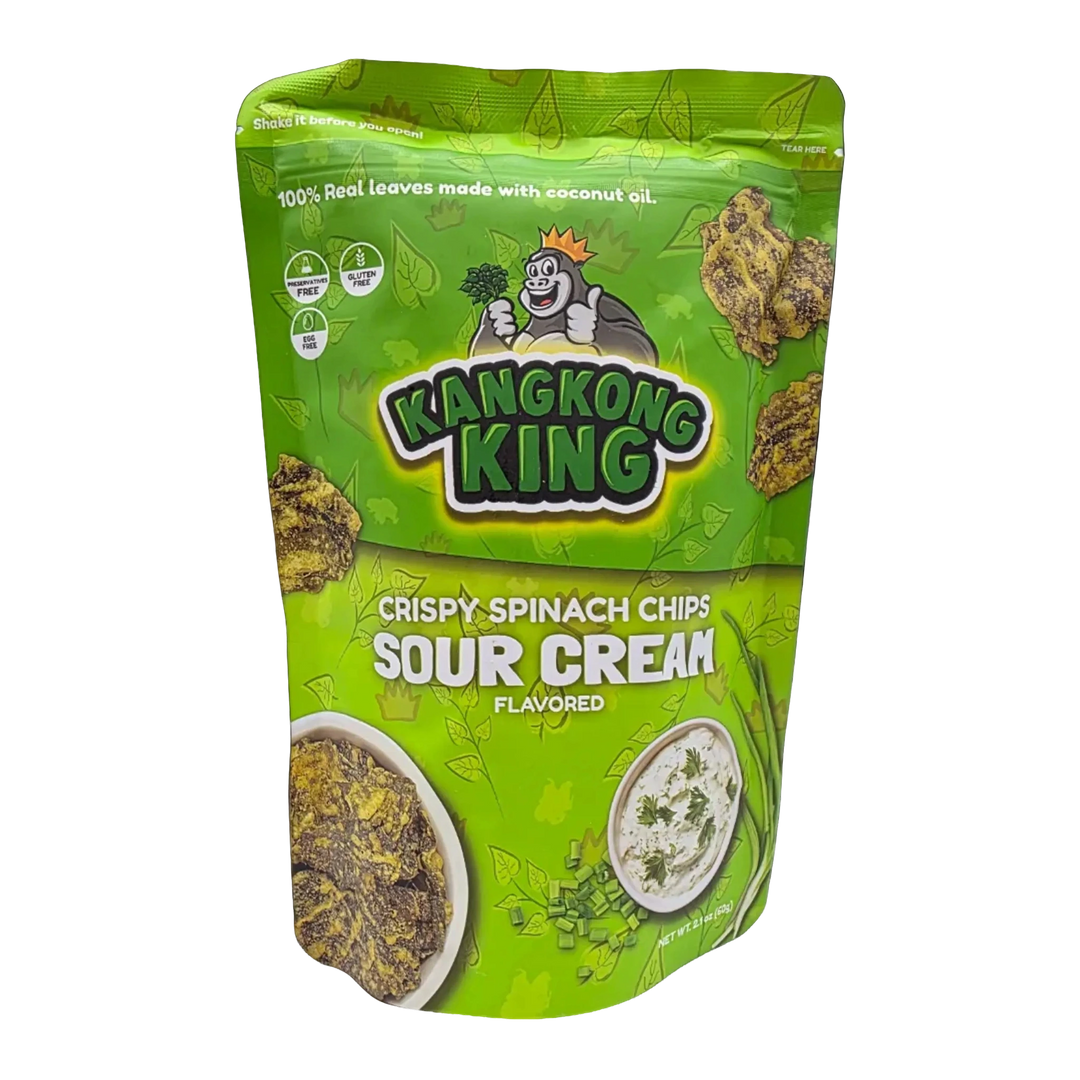 Kangkong King Crispy Spinach Chips Sour Cream Flavored - 60g
