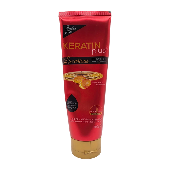 Keratin Plus Brazilian Hair Treatment w/ Biotin & Lavander Oil - 200g