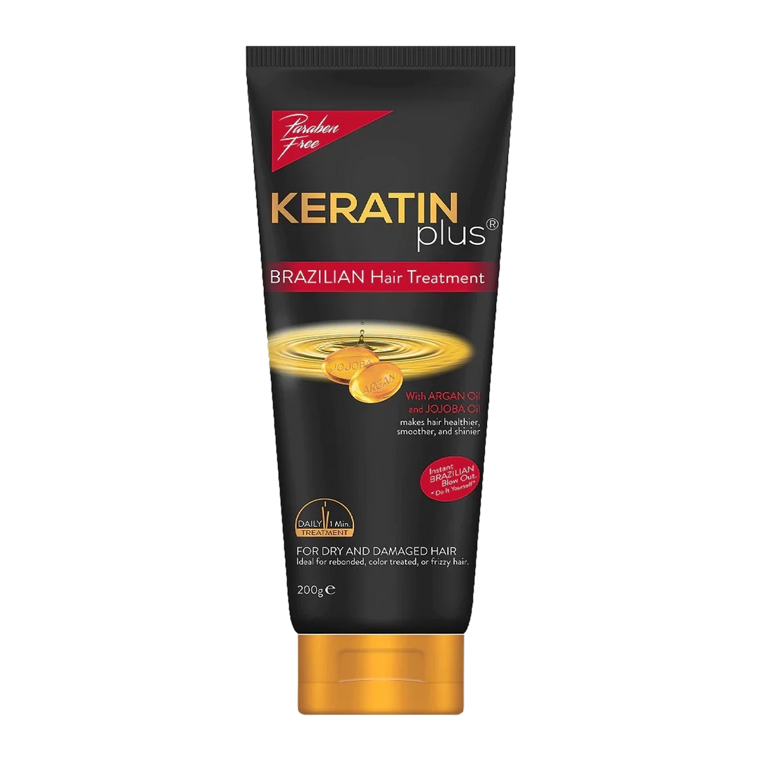 Keratin Plus Brazilian Hair Treatment w/ Argan & Jojoba Oil - 200g