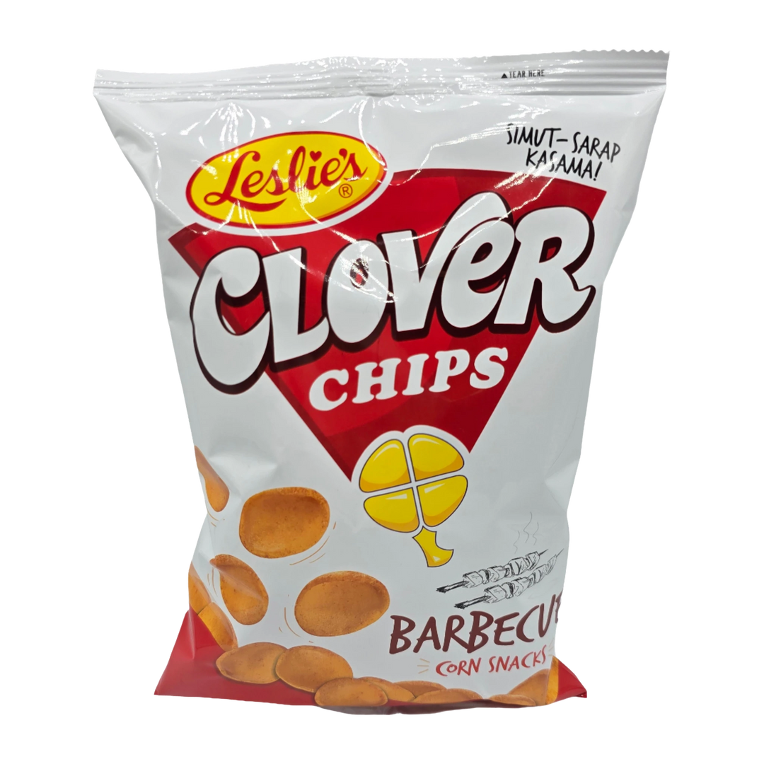 Leslie's Clover Chips BBQ Corn Snacks - 85g