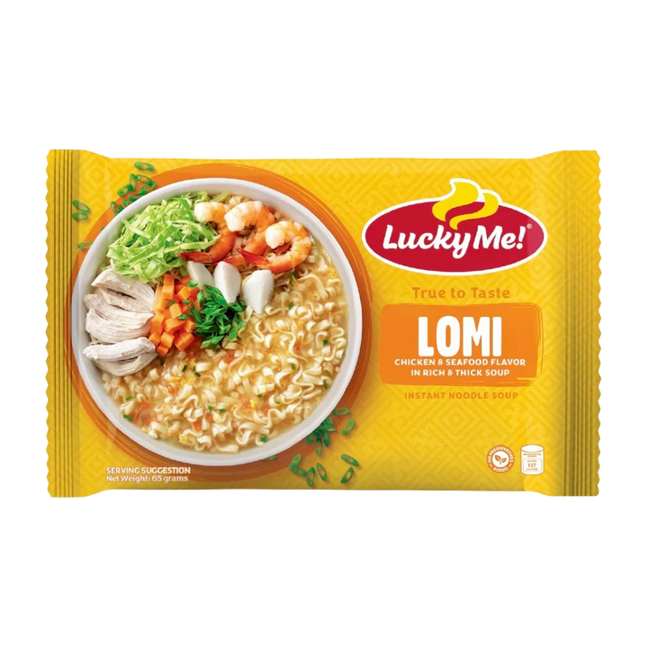 Lucky Me Instant Lomi Chicken & Seafood Flavor - 62g