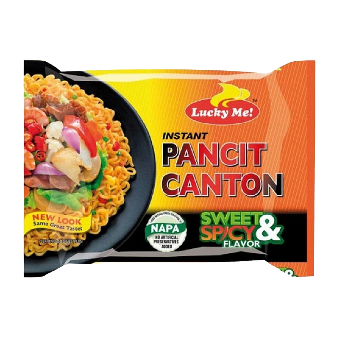 Lucky Me Pancit Canton Sweet & Spicy Flavor - 2.12 oz