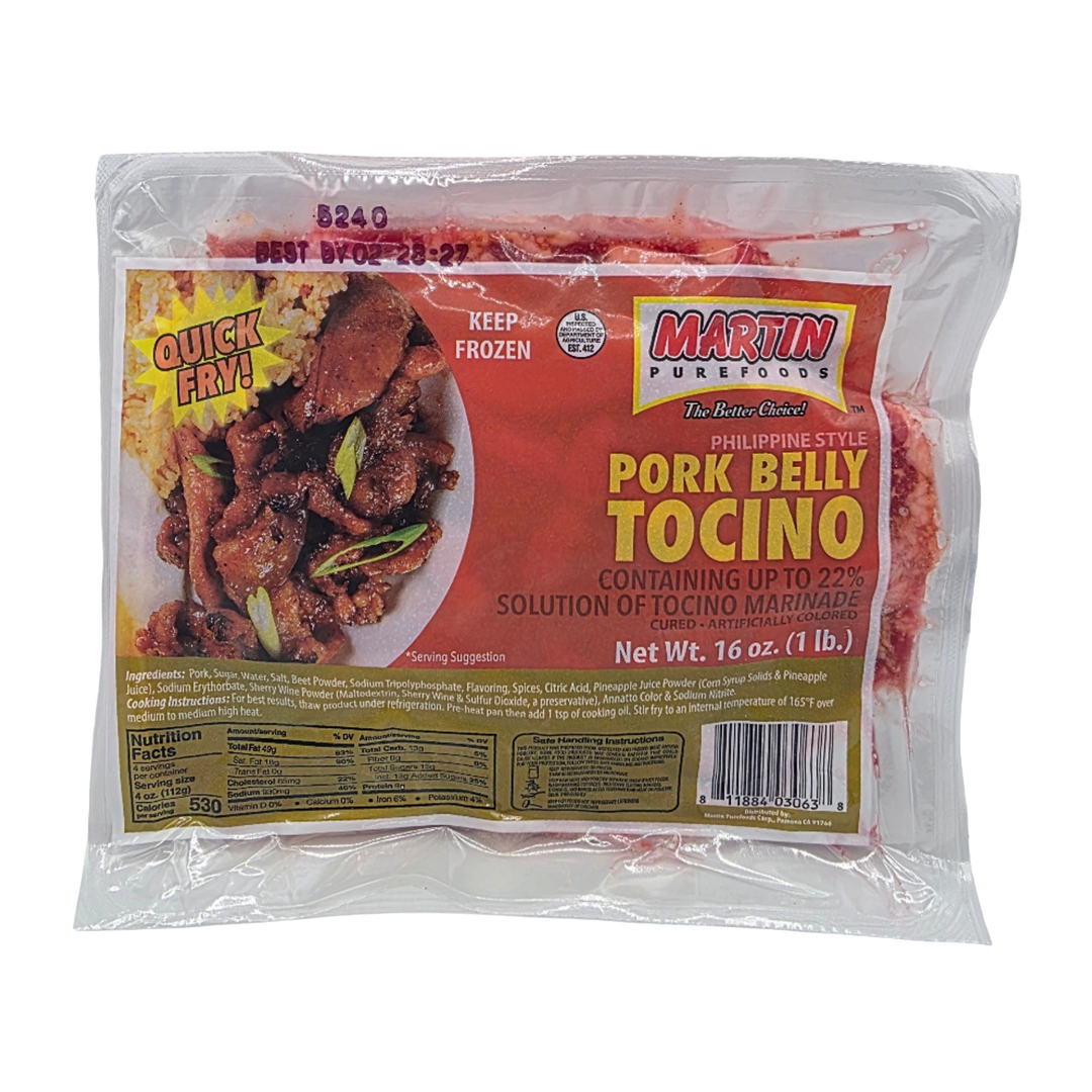 Martin Purefoods Quick Fry Pork Belly Tocino - 12oz