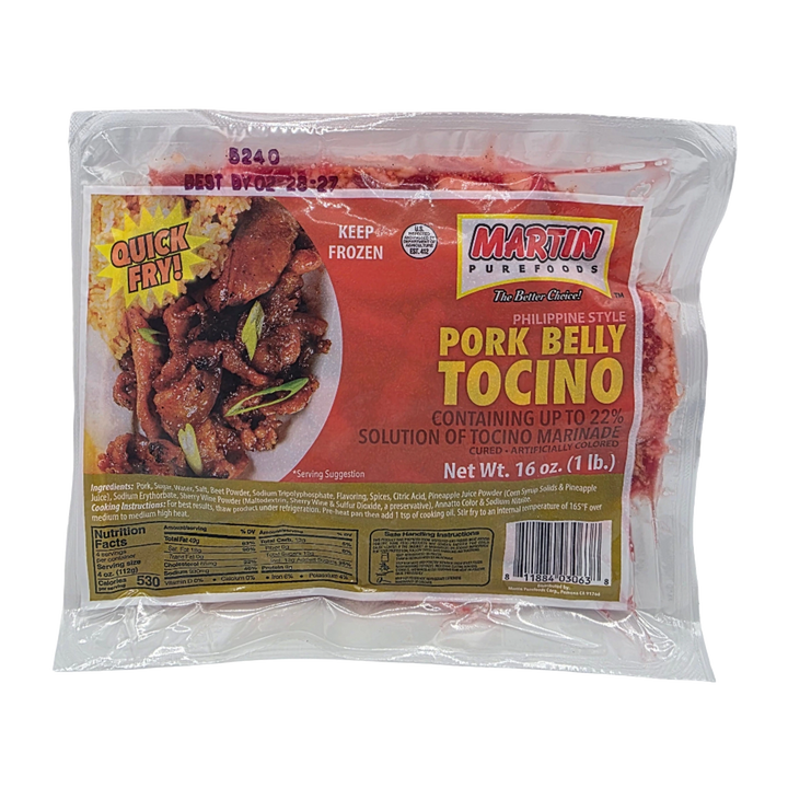 Martin Purefoods Quick Fry Pork Belly Tocino - 12oz