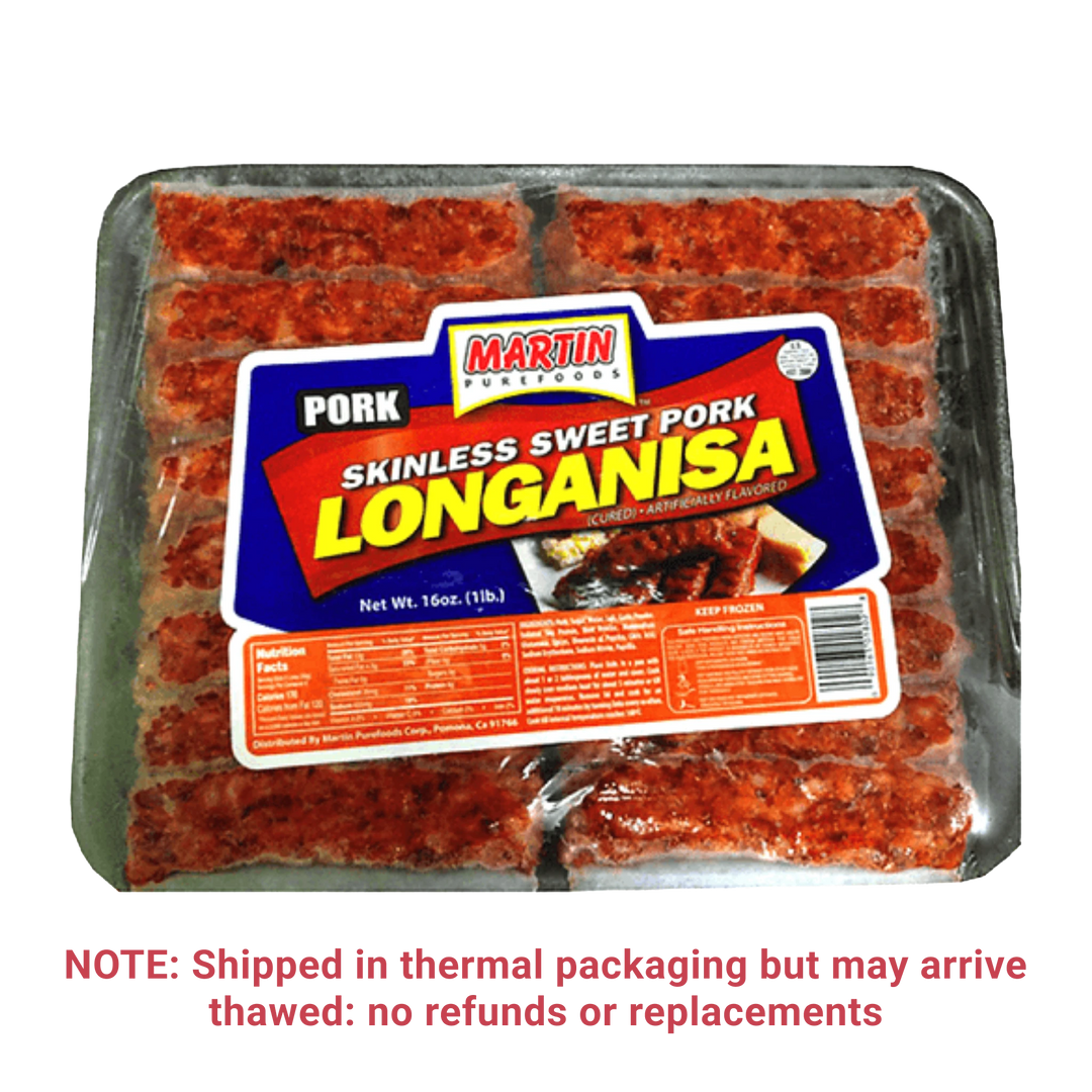 Martin Purefoods Skinless Sweet Pork Longanisa - 16 oz