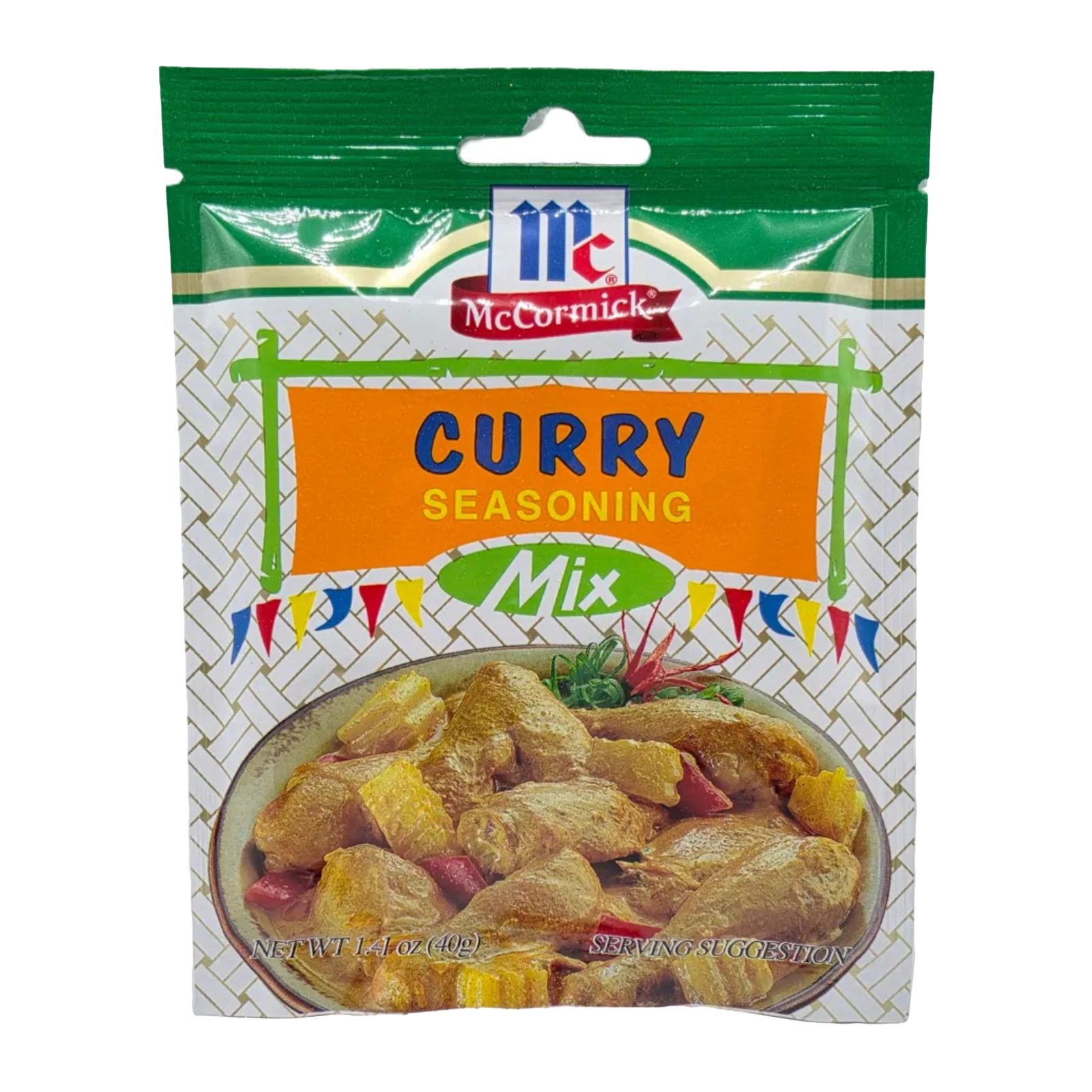 McCormick Curry Seasoning Mix - 40g on a transparent background