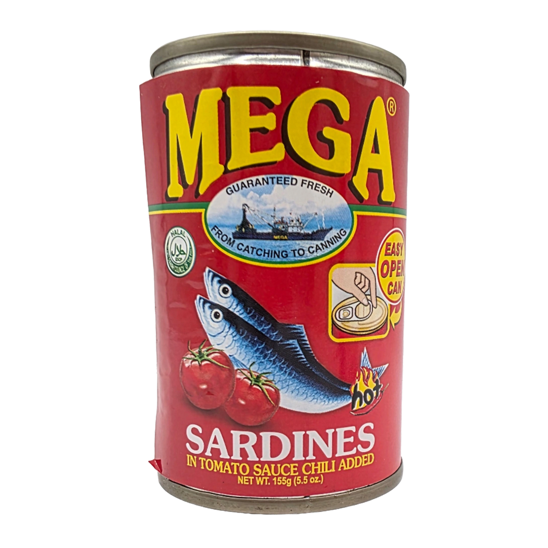 Mega Sardines in Tomato Sauce Chili Added (SPICY)  - 5.5oz