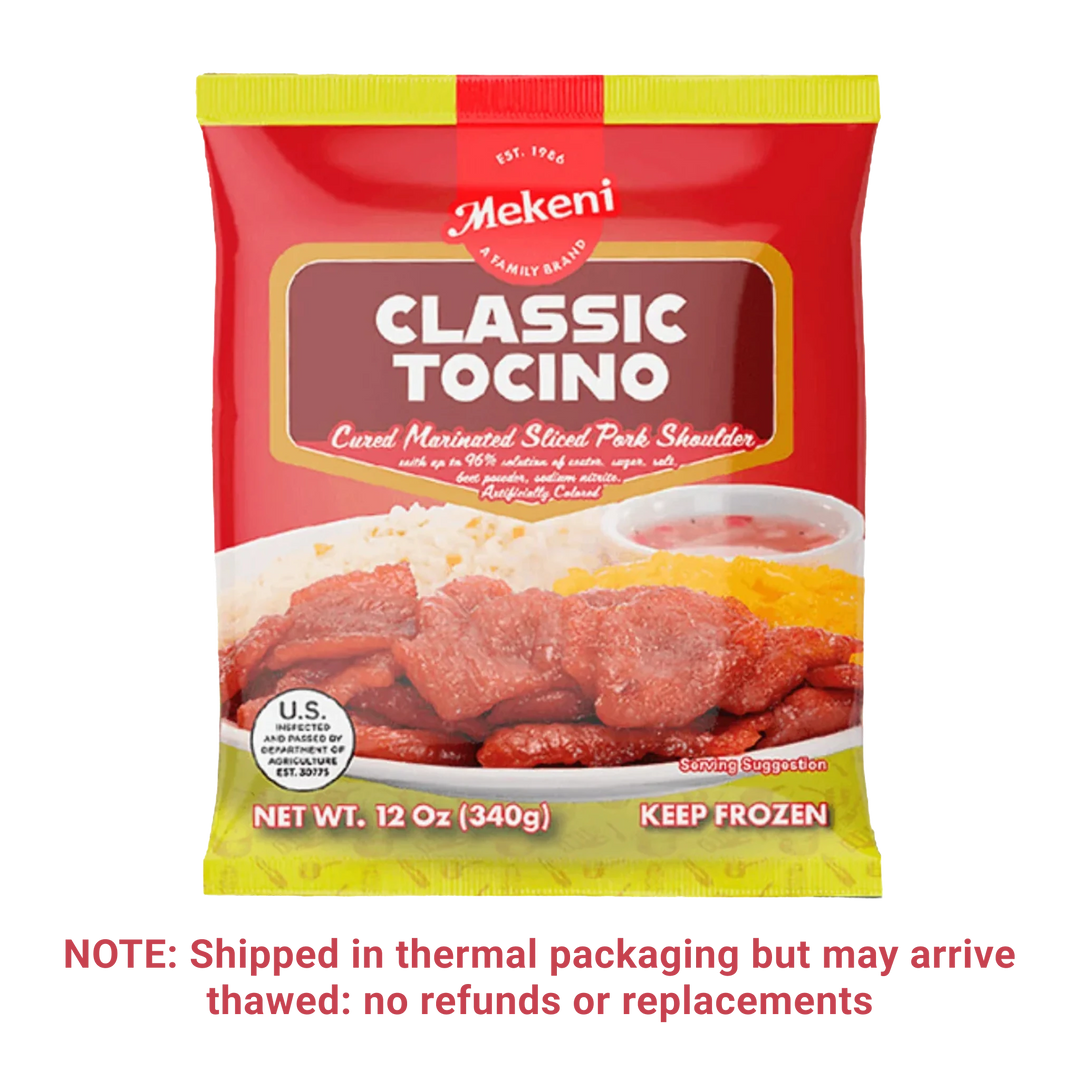 Mekeni Classic Tocino Cure Marinated Sliced Pork Shoulder - 340g