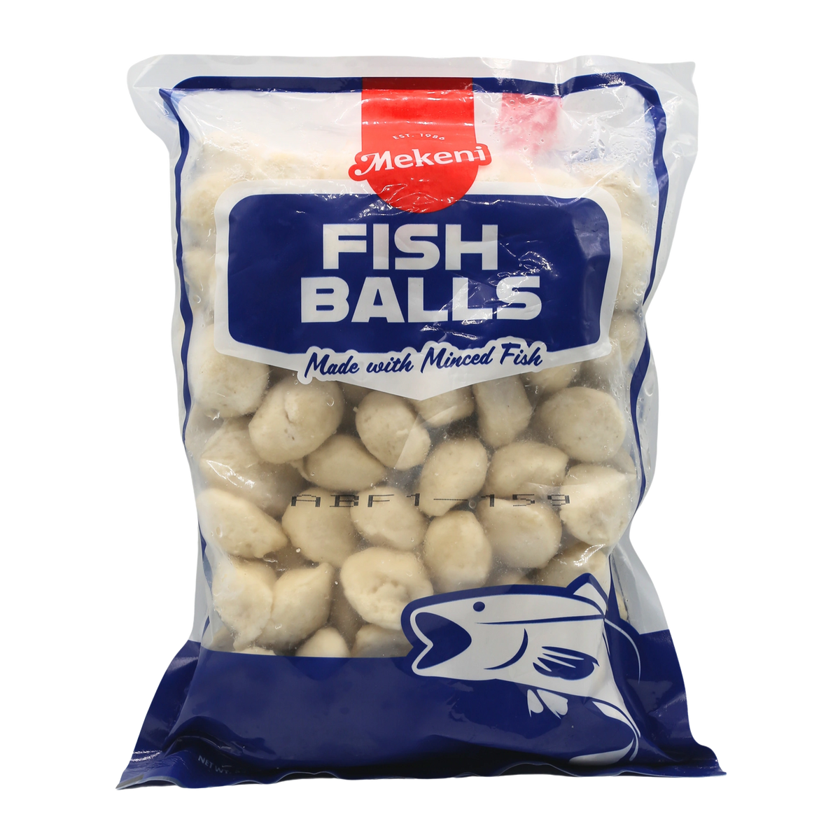 Mekeni Flat Fish Ball - 1KG on a transparent background