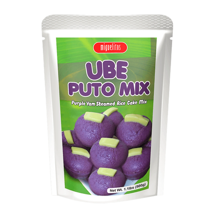 Miguelitos Ube Puto Mix Purple Yam Steamed Rice Cake Mix - 500g