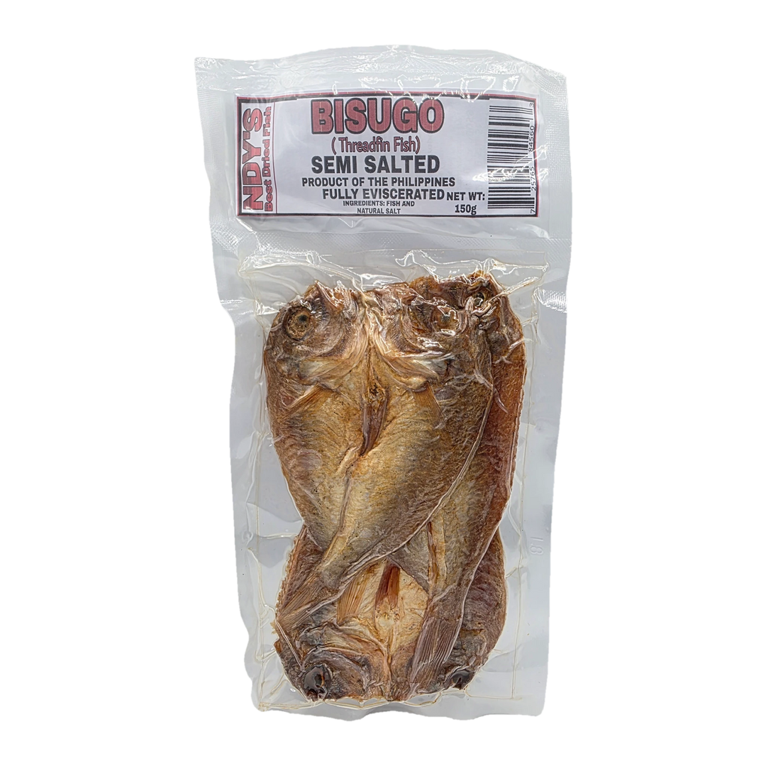 NDY's Best Dried Fish BISUGO Threadfin Fish Semi Salted Fully Eviscerated - 150g