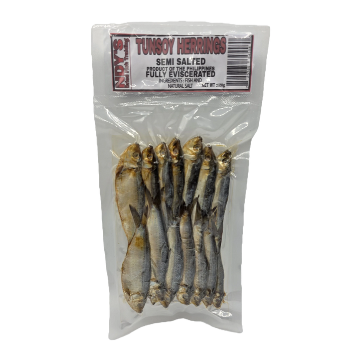 NDY's Dried Tunsoy Herrings Semi Salted Fully Eviscerated  - 150g
