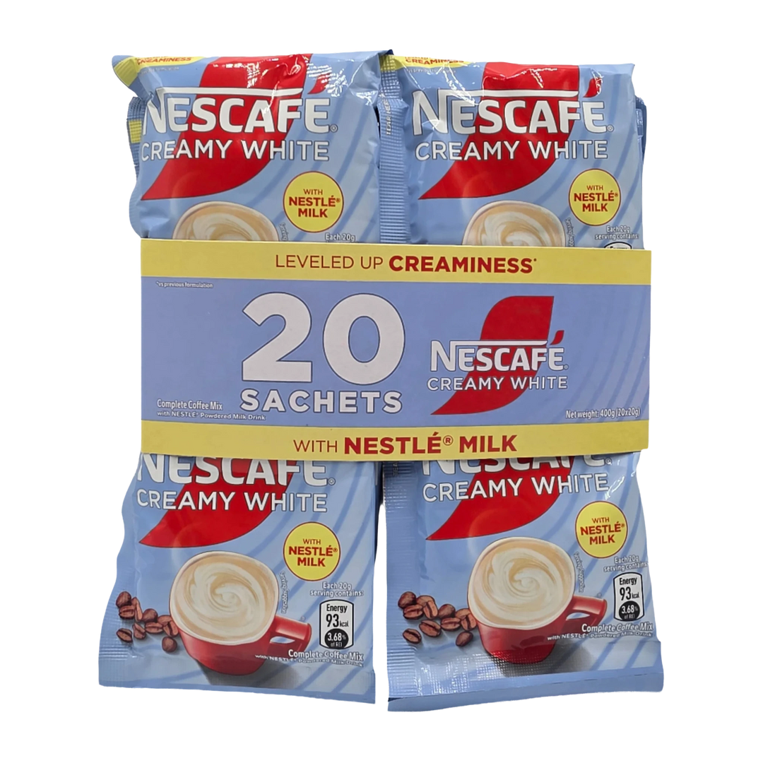 Nescafe Creamy White Coffee with Nestle Milk Drink (20 sachets)