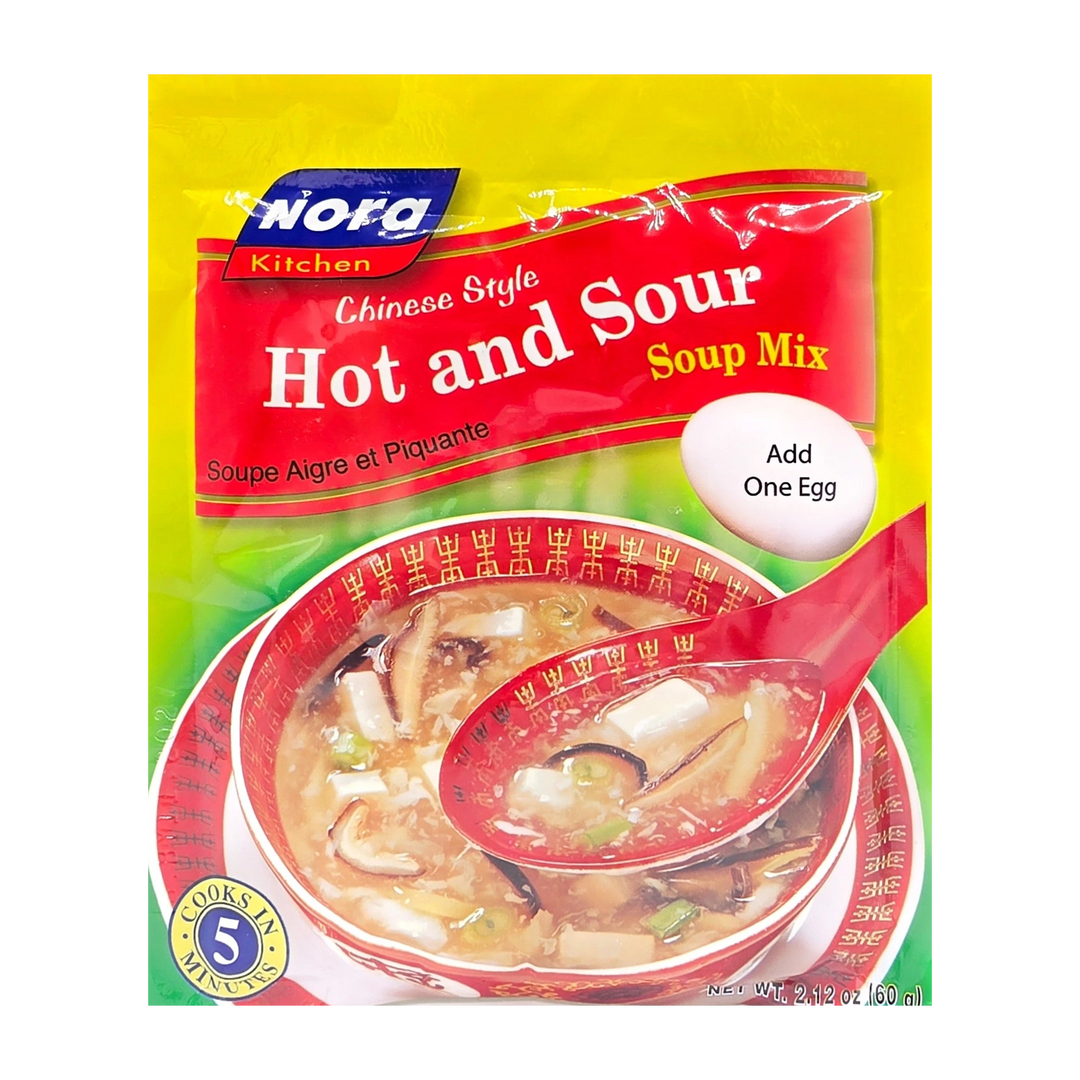 Nora Kitchen Chinese Style Hot & Sour Soup Mix - 60g on a transparent background
