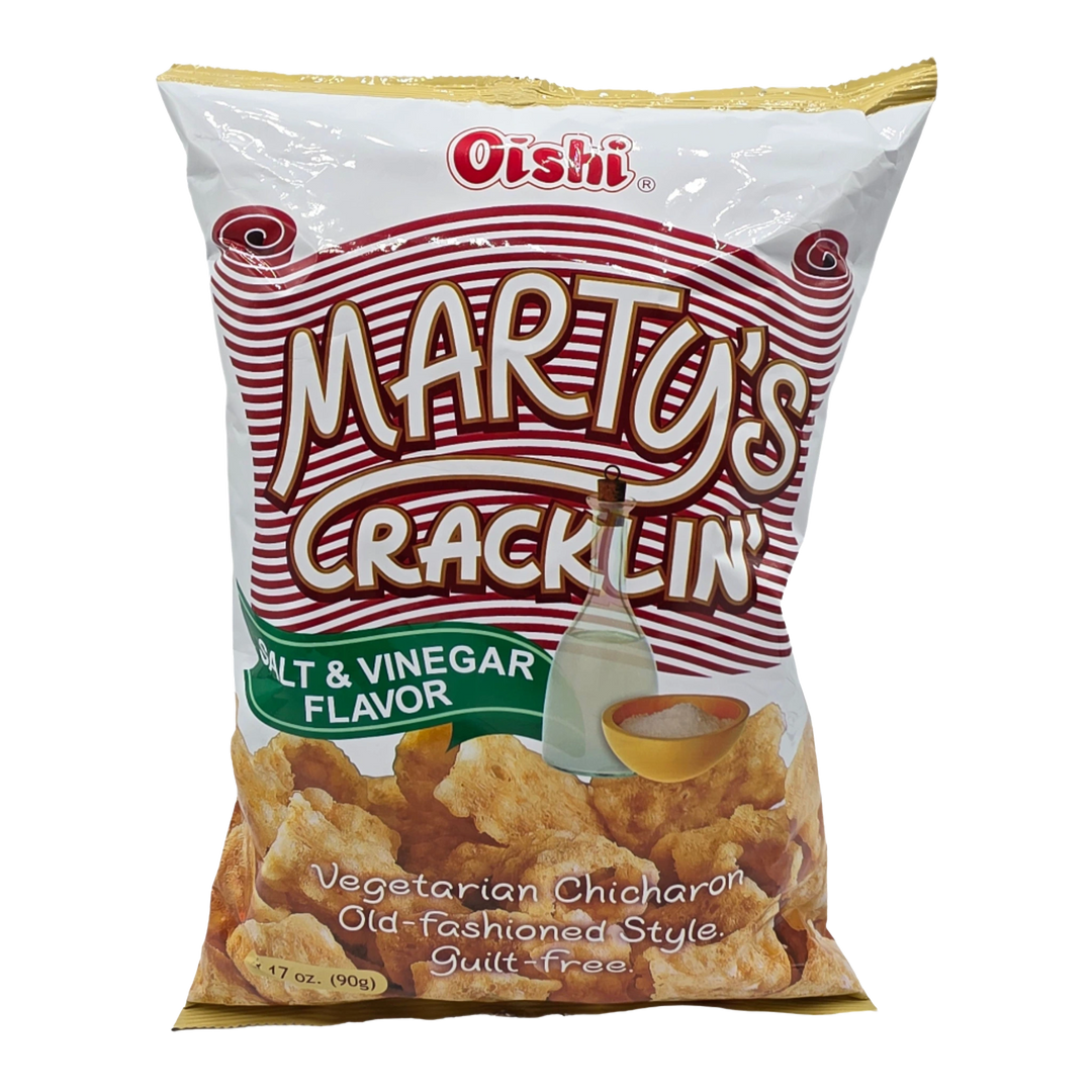 Oishi Marty's Cracklin' Salt & Vinegar Flavor - 90g