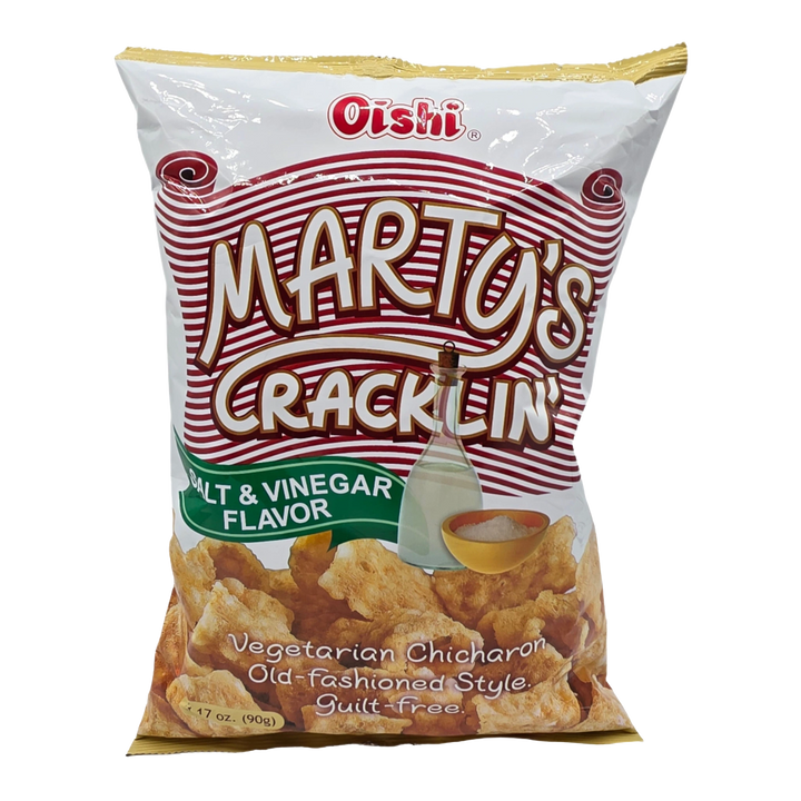 Oishi Marty's Cracklin' Salt & Vinegar Flavor - 90g